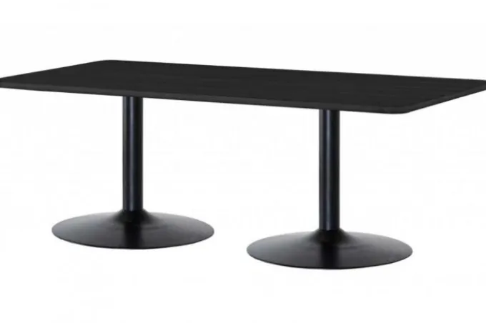 Davis Matbord Svartbetsad Ek/Svart 210cm