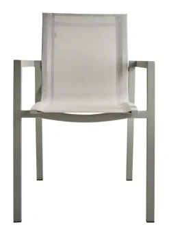 Delia Karmstol Light Grey/Off-White