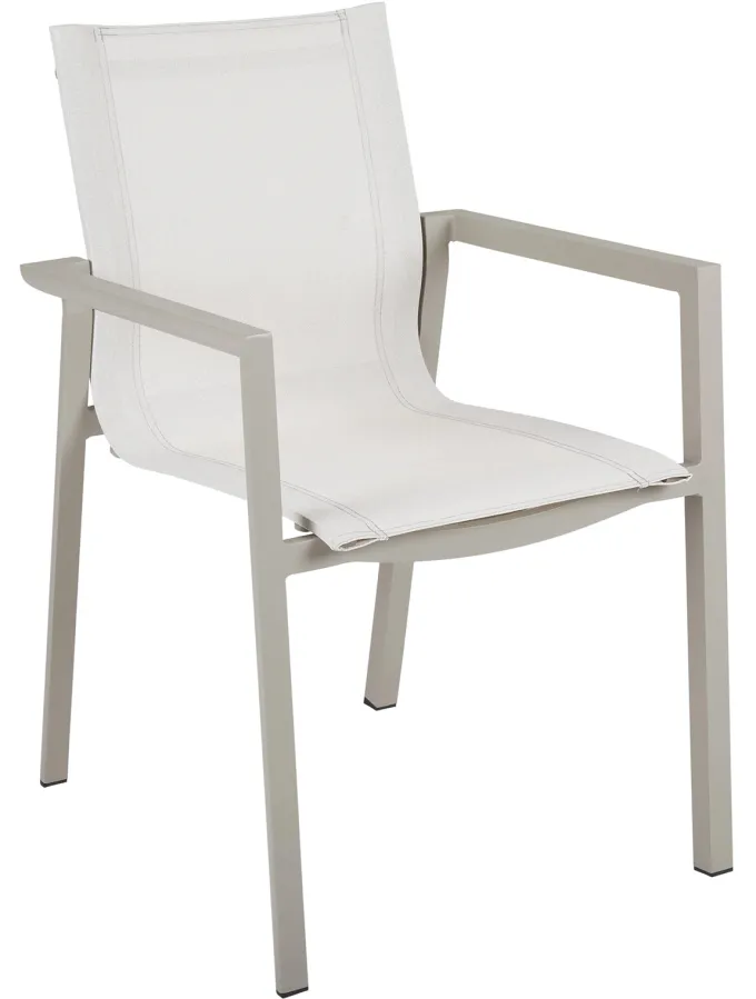 Delia Karmstol Textilene - Khaki / Off White