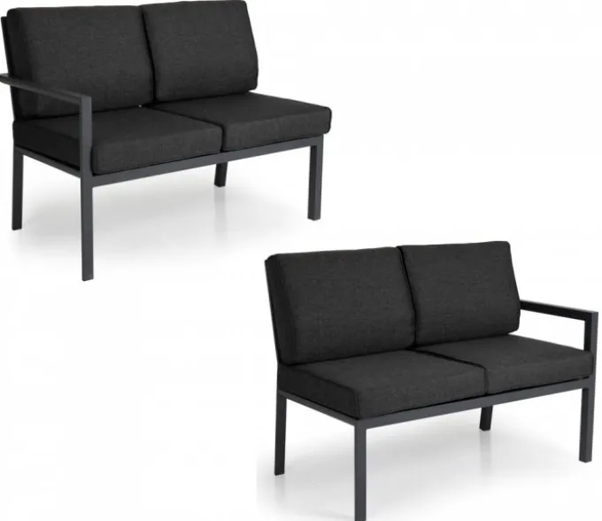 Delia 2-Sits (4-sits) H/V Grå