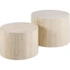 Dijon Satsbord Rund 58x58 cm Travertin