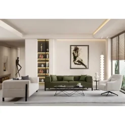 Doha 3-sits (225 x 93 x 75 cm) 3-sitssoffa Vit