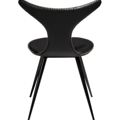 Dolphin Stol Vintage Black Art.Leather, Black