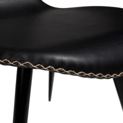 Dolphin Stol Vintage Black Art.Leather, Black
