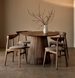 Dominus Matbord Rund 110 cm Smoked Oak