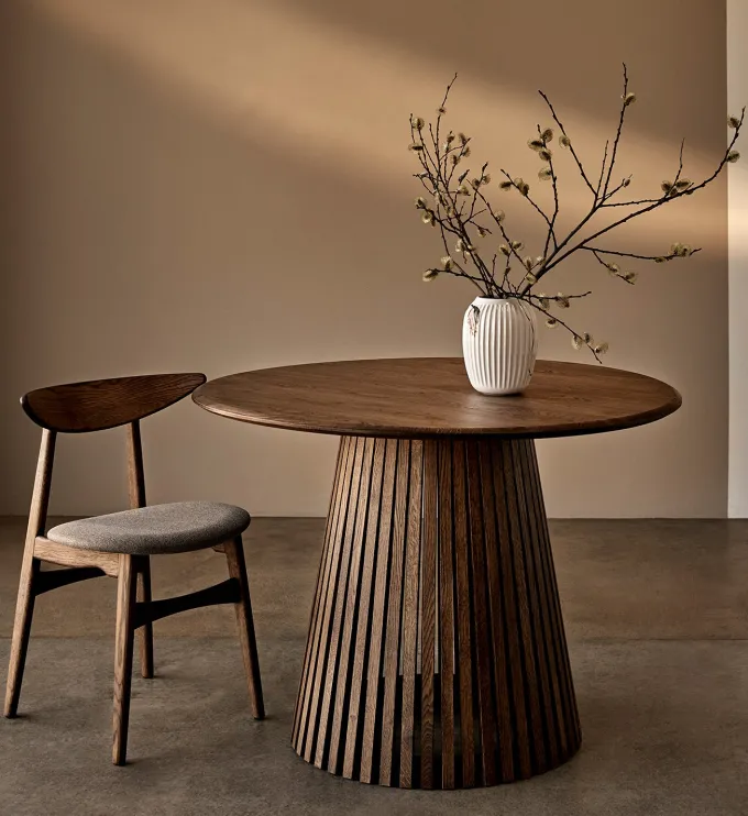 Dominus Matbord Rund 120 cm Smoked Oak