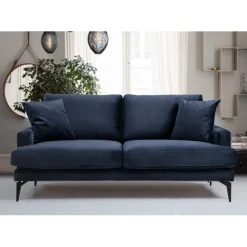 Dushanbe 2-sits (175 x 90 x 88 cm) 2-sitssoffa Marinblå