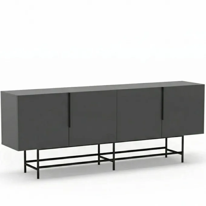Edinburgh Sideboard Antracit / Svart