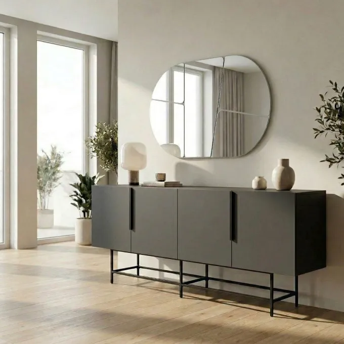 Edinburgh Sideboard Antracit / Svart