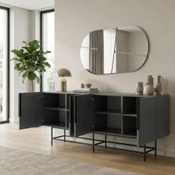 Edinburgh Sideboard Antracit / Svart