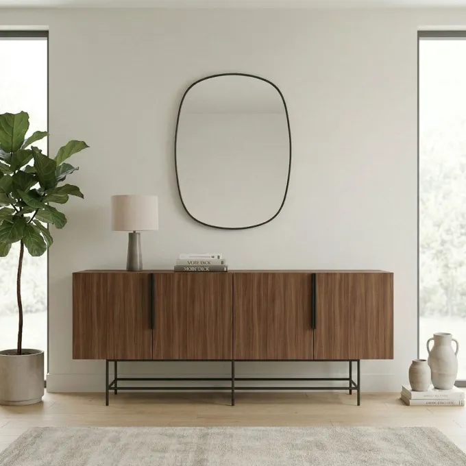 Edinburgh Sideboard Milano valnöt / Svart