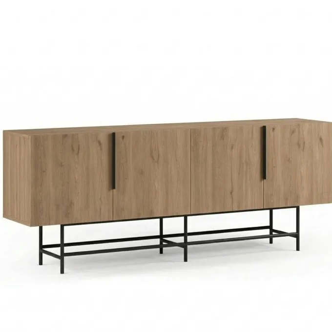 Edinburgh Sideboard Naturlig ek / Svart