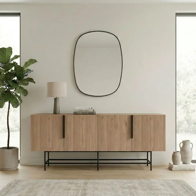 Edinburgh Sideboard Naturlig ek / Svart