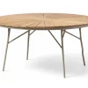Ellen Trädgårdsbord i Teak och Aluminium 150 cm, Sandy Grey
