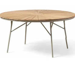 Ellen Trädgårdsbord i Teak och Aluminium 150 cm, Sandy Grey