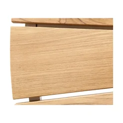 Ellen Trädgårdsbord i Teak och Aluminium 110 cm, Vit