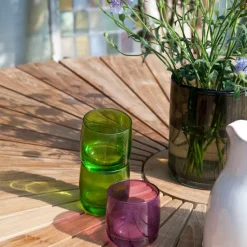 Ellen Trädgårdsmöbelset i Teak och Aluminium 130 cm + 5 stolar, Vit