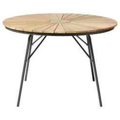 Ellen Trädgårdsmöbelset i Teak och Aluminium 150 cm + 6 stolar, Antracit
