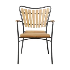 Ellen Trädgårdsstol i Teak och Aluminium Antracit