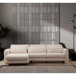Essaouira hörn (290-165 x 97 x 73 cm) Hörnsoffa Kräm