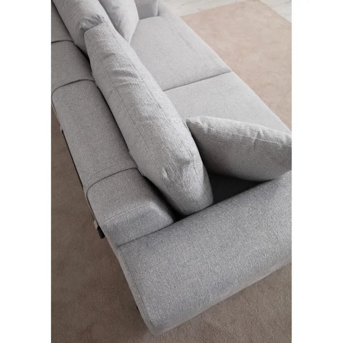 Eti Oak 3-sits (220 x 98 x 78 cm) 3-sitssoffa Grå