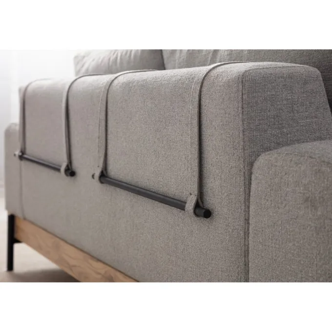 Eti Oak 3-sits (220 x 98 x 78 cm) 3-sitssoffa Grå