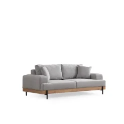 Eti Oak 3-sits (220 x 98 x 78 cm) 3-sitssoffa Grå