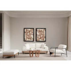 Eti Oak 3-sits (220 x 98 x 78 cm) 3-sitssoffa Vit