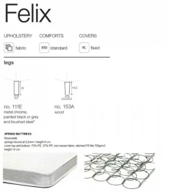Felix 3-sits Bäddsoffa Wildflower Forest Green