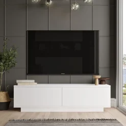 Fenix (140 x 38,2 x 35,5 cm) TV-bänk Vit