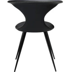 Flair Stol Black Leather, Black