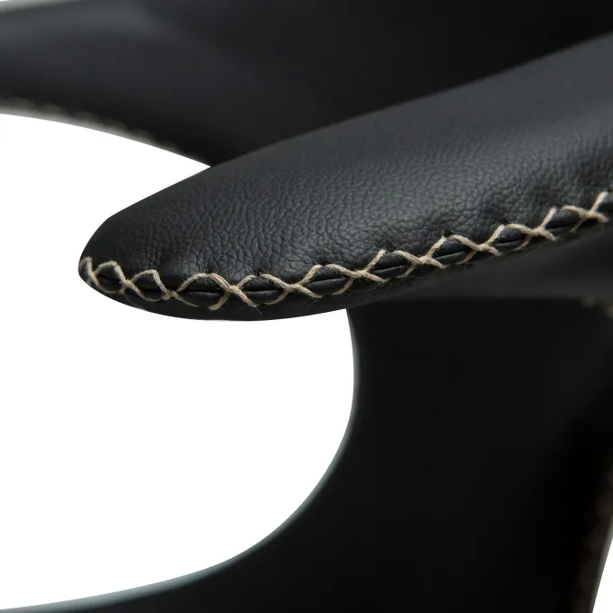 Flair Stol Black Leather, Black