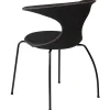 Flair Stol Black Leather, Black