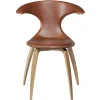 Flair Stol Light Brown Leather, Oak
