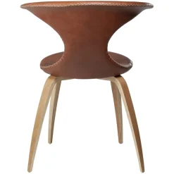 Flair Stol Light Brown Leather, Oak