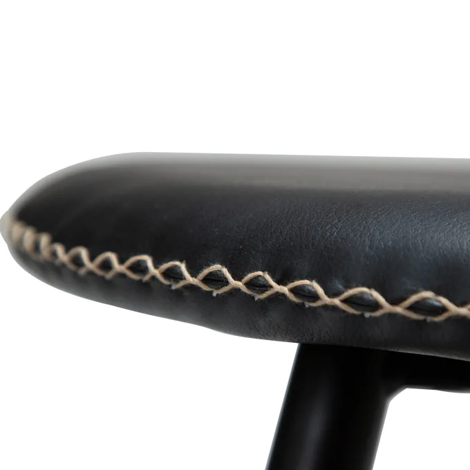 Flair Stol Raven Black Art.Leather, Black