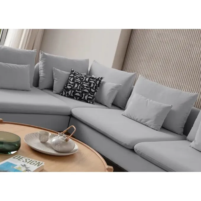 Flexy L (194 x 95 x 154 cm) Hörnsoffa Grå
