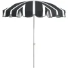 Follina Strandparasoll 180x203 cm Svart/Vit