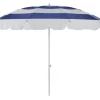 Follina Strandparasoll 240x226 cm Blå/Vit