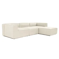Fora (297 x 66 x 190 cm) Hörnsoffa Ecru