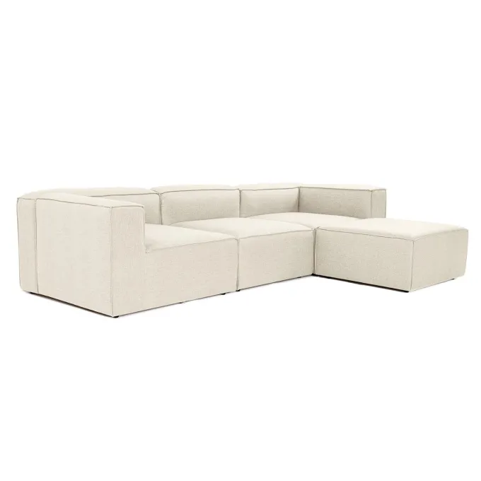 Fora (297 x 66 x 190 cm) Hörnsoffa Ecru