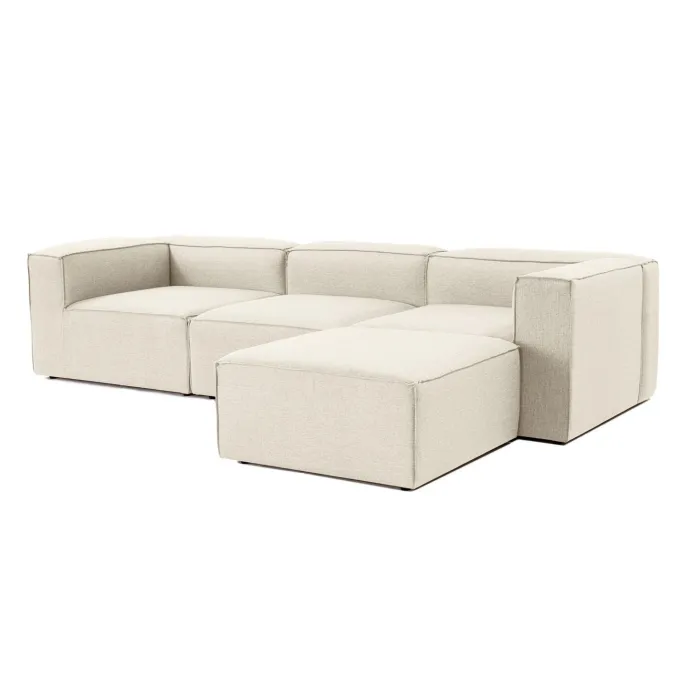 Fora (297 x 66 x 190 cm) Hörnsoffa Ecru