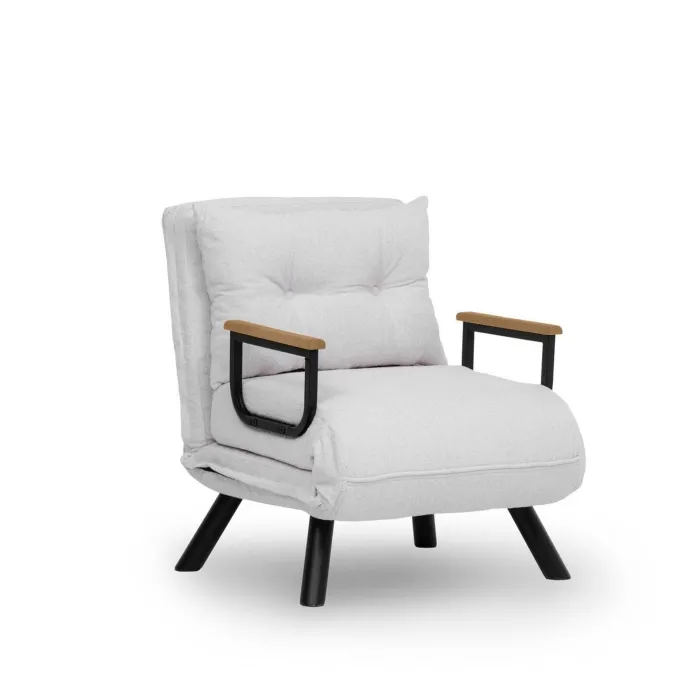 Freetown Single (26 x 120 x 60 cm) 1-sits bäddsoffa Vit