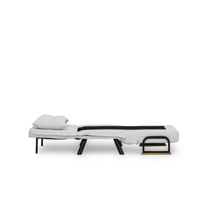 Freetown Single (26 x 120 x 60 cm) 1-sits bäddsoffa Vit