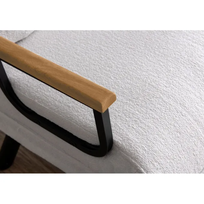 Freetown Single (26 x 120 x 60 cm) 1-sits bäddsoffa Vit