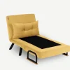 Freetown Single (26 x 120 x 60 cm) 1-sits bäddsoffa Senap