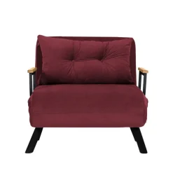 Freetown Single (26 x 120 x 60 cm) 1-sits bäddsoffa Vinröd