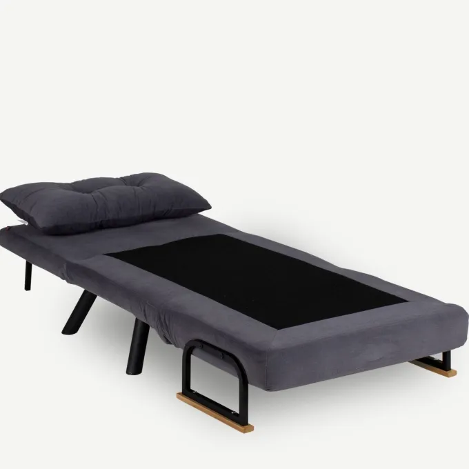 Freetown Single (26 x 120 x 60 cm) 1-sits bäddsoffa Grå