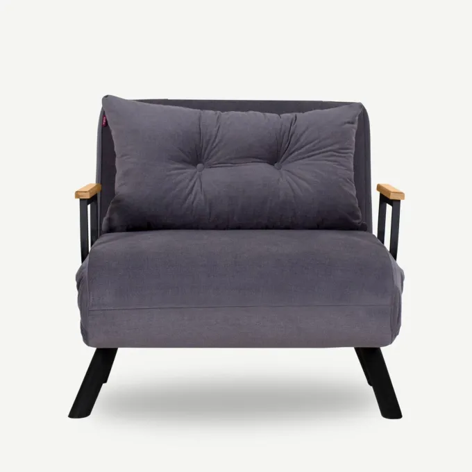 Freetown Single (26 x 120 x 60 cm) 1-sits bäddsoffa Grå
