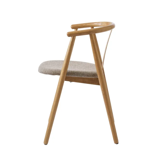 Gable Stol Naturlig Latte